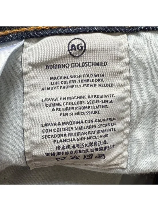 AG Adriano Goldschmied Size 36R Dark Blue Wash The Nomad Modern Slim Denim Jeans - Picture 6 of 15